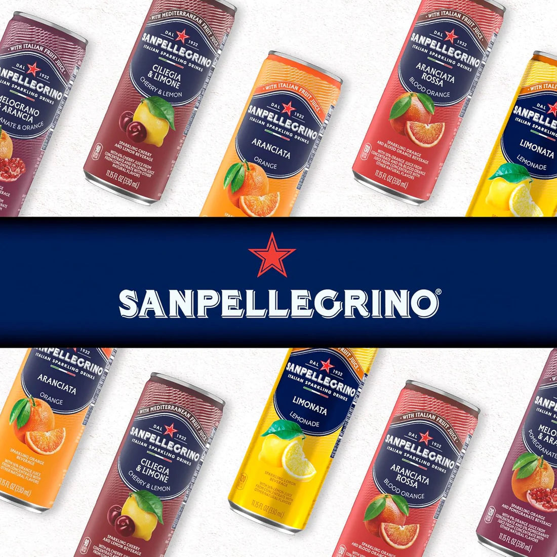 Sanpellegrino Italian Sparkling Drink Ciliegia and Limone, Sparkling Cherry and Lemon Beverage, 24 Pack